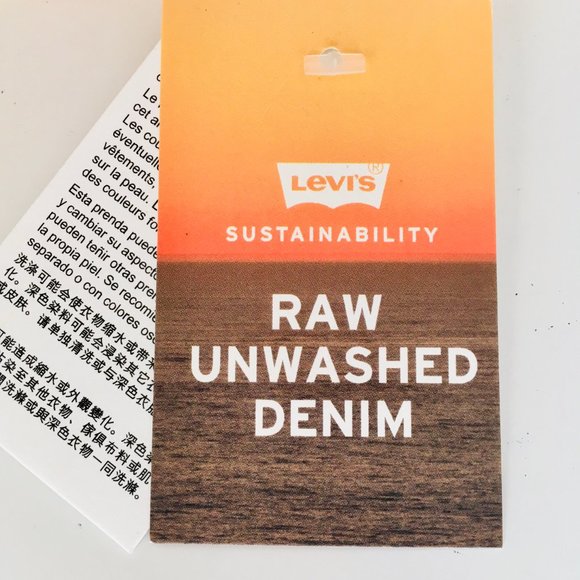 LEVI’S 501 Original Raw Unwashed Denim Jeans Men's Size 32 x 32 Salmon NEW NWT - Picture 9 of 9